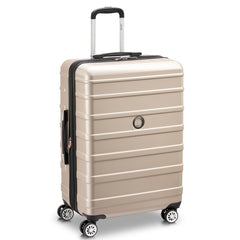 DELSEY Paris Margot Hardside Spinner Luggage Collection ( Gold , Checked Medium 24 Inch ) Gold Checked Medium 24 Inch U3