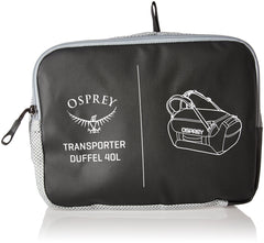 Osprey Packs Transporter Travel Duffel Bag 40L ( Black , 40L ) Black 40 L U1
