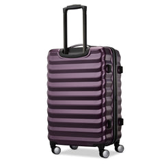 Samsonite Hard-Sided 24-Inch Lightweight Checked Medium Expandable Element Suitcase: Durable, 360 Spinner Wheels, Adjustable Telescopic Handle, TSA-Approved Lock ( Dusk Purple , 24-Inch Checked-Medium ) Dusk Purple 24 Inch Checked Medium U1