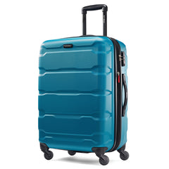 Samsonite Omni Pc Hardside Expandable Luggage with Spinner Wheels ( Caribbean Blue , Checked-Medium 24-Inch ) Caribbean Blue Checked Medium 24 Inch U14