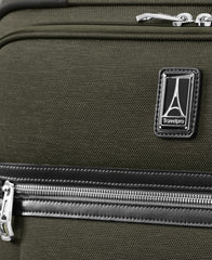 Travelpro Platinum Elite Softside Expandable Checked Luggage, 8 Wheel Spinner Large Suitcase, TSA Lock, Men and Women ( Pilot Green , Checked-Medium 25-Inch ) Pilot Green Checked Medium 25 Inch U2