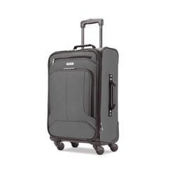 American Tourister Pop Max Softside Luggage with Spinner Wheels ( Charcoal , Carry-On 21-Inch ) Charcoal Carry On 21 Inch U2