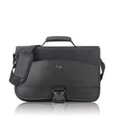 SOLO Conquer 15.6 Inch Expandable Laptop Messenger Black U1
