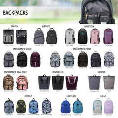 Geckobrands Maven Backpack Grey Canvas One Size U2