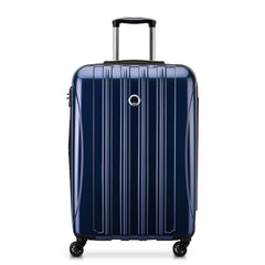 DELSEY Paris Helium Aero Hardside Expandable Luggage with Spinner Wheels - Blue Cobalt/Checked-Medium 25 Inch
