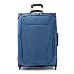 Travelpro Maxlite 5 Softside Expandable Upright 2 Wheel Luggage, Lightweight Suitcase, Men and Women - Ensign Blue/Checked-Medium 26-Inch