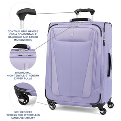Travelpro Maxlite 5 Softside Expandable Luggage with 4 Spinner Wheels, Lightweight Suitcase, Men and Women U1