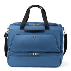 Travelpro Maxlite 5 Carry on Weekender with Drop-Bottom Compartment, Lightweight Overnight Travel Duffel Bag - Ensign Blue/19-Inch