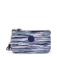 Kipling Creativity Large Pouch - Brush Stripes/7.25" L x 4.25" H x 0.5" D