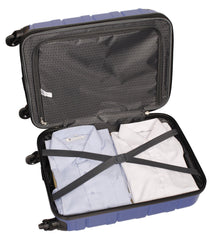 Sharper Image Windrunner 20-Inch Hardside Luggage Silver U1