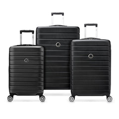 DELSEY Paris Jessica Hardside Expandable Luggage with Spinner Wheels - Black/3-Piece Set (21/25/29)