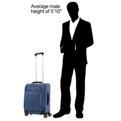 Travelpro Tourlite Softside Expandable Luggage with 4 Spinner Wheels, Lightweight Suitcase, Men and Women U3