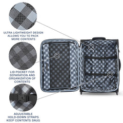 Travelpro Maxlite 5 Softside Expandable Upright 2 Wheel Luggage, Lightweight Suitcase, Men and Women U3