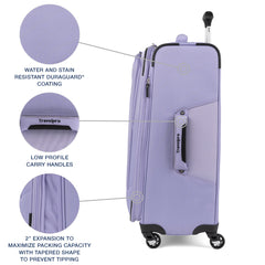Travelpro Maxlite 5 Softside Expandable Luggage with 4 Spinner Wheels, Lightweight Suitcase, Men and Women U1