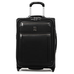 Travelpro Platinum Elite Softside Expandable Luggage, 2 Wheel Upright Suitcase, USB Port, Men and Women - Shadow Black/Carry-On 20-Inch