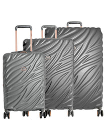 Delsey Alexis Lightweight Luggage Set 3 Piece, Double Wheel Hardshell Suitcases, Expandable Spinner Suitcase with TSA Lock and Carry On to Delsey Alexis Lightweight Luggage, Double Wheel Hardshell Suitcases, Expandable Spinner Suitcase with TSA Lock U1