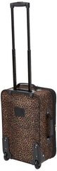Rockland Fashion Softside Upright Luggage Set, Leopard, 2-Piece (14/19) U1