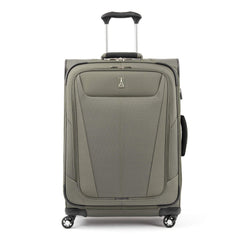 Travelpro Maxlite 5 Softside Expandable Luggage with 4 Spinner Wheels, Lightweight Suitcase, Men and Women - Slate Green/Checked-Medium 25-Inch