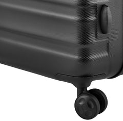 Amazon Basics 3-Piece Set Hardside Spinner, Black U1