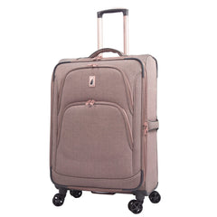 London Fog Yorkshire 24" Expandable Spinner Rose Charcoal U1