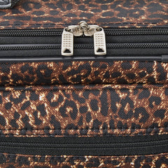 Rockland Fashion Softside Upright Luggage Set, Leopard, 2-Piece (14/19) U1