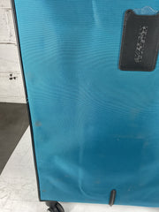 AMERICAN TOURISTER Zoom Turbo Softside Expandable Spinner Wheel Luggage - Teal Blue/Checked-Large 28-Inch