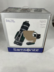 Samsonite Golf Deluxe 3 Piece Travel Set - Hunter Green/Black/One Size