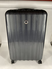 DELSEY Paris Helium Aero Hardside Expandable Luggage with Spinner Wheels - Brushed Charcoal/Checked-Large 29 Inch