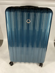 DELSEY Paris Helium Aero Hardside Expandable Luggage with Spinner Wheels - Teal/Checked-Large 29 Inch