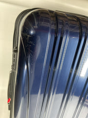 DELSEY Paris Helium Aero Hardside Expandable Luggage with Spinner Wheels - Blue Cobalt/Checked-Large 29 Inch