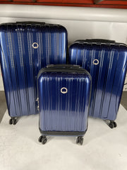 DELSEY Paris Helium Aero Hardside Expandable Luggage with Spinner Wheels - Cobalt Blue/3-Piece Set (21/25/29)