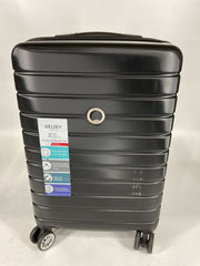 DELSEY Paris Jessica Hardside Expandable Luggage with Spinner Wheels - Black/Carry-On 21-Inch