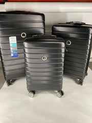 DELSEY Paris Jessica Hardside Expandable Luggage with Spinner Wheels - Black/3-Piece Set (21/25/29)