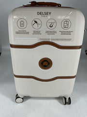 DELSEY Paris Chatelet Air 2.0 Hardside Luggage with Spinner Wheels - Champagne White/Carry-on 21 Inch, with Brake