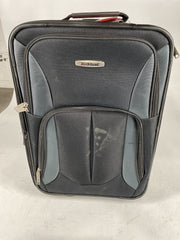 Rockland Fashion Softside Upright Luggage Set, Expandable, Black, 2-Piece (14/19) U1