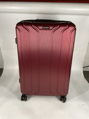 NONSTOP NEW YORK Luggage Expandable Spinner Wheels hard side shell Travel Suitcase Set 3 Piece Lightweight, TSA Lock, Double USB Port + 2 packing cubes - Burgundy/3-Piece Set (20/24/28)