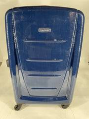 Samsonite Winfield 2 Hardside Luggage with Spinner Wheels - Navy/Checked-Medium 24-Inch