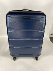 Samsonite Omni Pc Hardside Expandable Luggage with Spinner Wheels - Navy/Checked-Medium 24-Inch