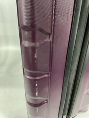 Samsonite Omni Pc Hardside Expandable Luggage with Spinner Wheels - Purple/Checked-Medium 24-Inch