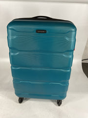 Samsonite Omni Pc Hardside Expandable Luggage with Spinner Wheels - Caribbean Blue/Checked-Medium 24-Inch