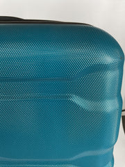 Samsonite Omni Pc Hardside Expandable Luggage with Spinner Wheels - Caribbean Blue/Checked-Medium 24-Inch