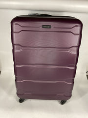 Samsonite Omni Pc Hardside Expandable Luggage with Spinner Wheels - Purple/Checked-Large 28-Inch