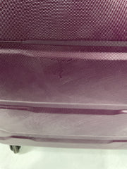 Samsonite Omni Pc Hardside Expandable Luggage with Spinner Wheels - Purple/Checked-Large 28-Inch