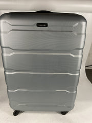 Samsonite Omni Pc Hardside Expandable Luggage with Spinner Wheels - Silver/Checked-Large 28-Inch