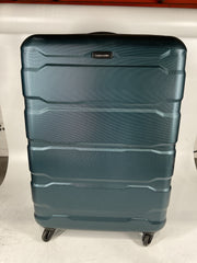 Samsonite Omni Pc Hardside Expandable Luggage with Spinner Wheels - Teal/Checked-Large 28-Inch