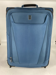 Travelpro Maxlite 5 Softside Expandable Upright 2 Wheel Luggage, Lightweight Suitcase, Men and Women - Ensign Blue/Checked-Medium 26-Inch