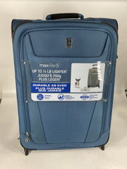 Travelpro Maxlite 5 Softside Expandable Upright 2 Wheel Luggage, Lightweight Suitcase, Men and Women - Ensign Blue/Checked-Medium 26-Inch