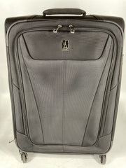 Travelpro Maxlite 5 Softside Expandable Luggage with 4 Spinner Wheels, Lightweight Suitcase, Men and Women - Black/Checked-Medium 25-Inch