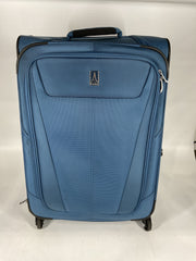 Travelpro Maxlite 5 Softside Expandable Luggage with 4 Spinner Wheels, Lightweight Suitcase, Men and Women - Ensign Blue/Checked-Medium 25-Inch