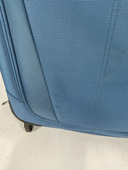 Travelpro Maxlite 5 Softside Expandable Luggage with 4 Spinner Wheels, Lightweight Suitcase, Men and Women - Ensign Blue/Checked-Medium 25-Inch